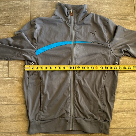 Puma Golf Menโs Full Zip Sweatshirt Jacket Gray โข Medium - Picture 12 of 14